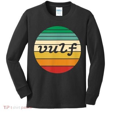 Vulf Retro Sunset Vulfpeck Design Kids Long Sleeve Shirt
