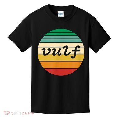 Vulf Retro Sunset Vulfpeck Design Kids T-Shirt