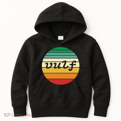 Vulf Retro Sunset Vulfpeck Design Kids Hoodie