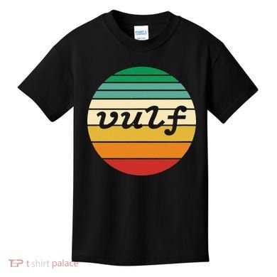 Vulf Retro Sunset Vulfpeck Design Kids T-Shirt