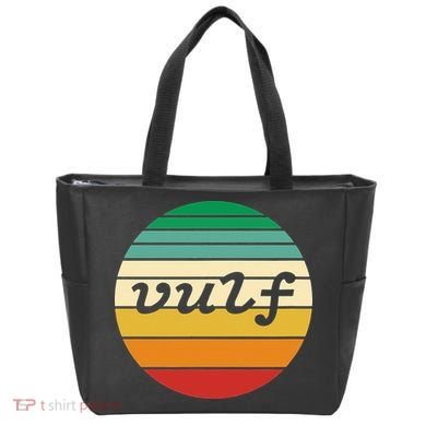 Vulf Retro Sunset Vulfpeck Design Tote Bag