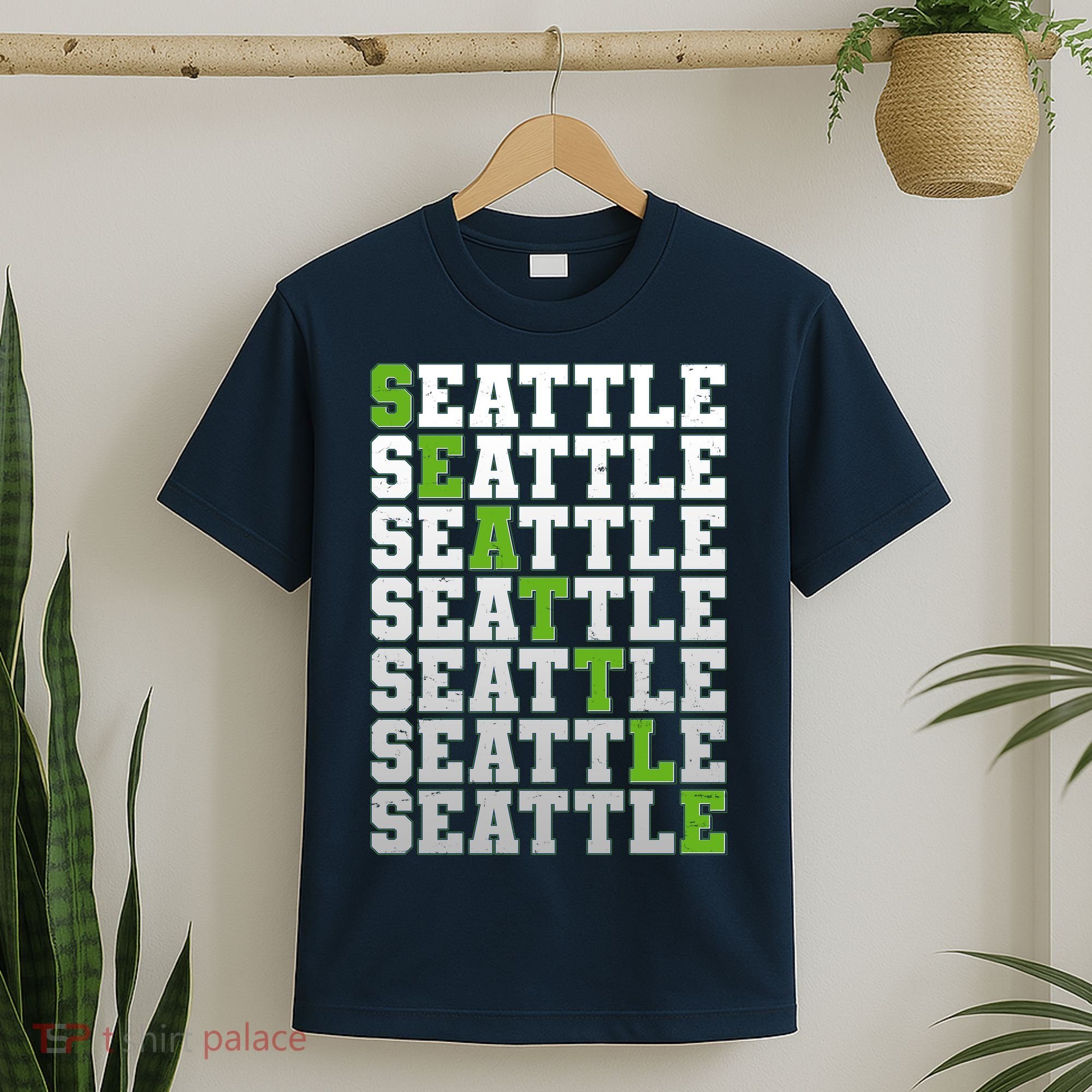 Vintage Retro Seattle Football T-Shirt
