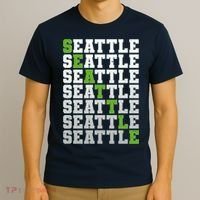 Vintage Retro Seattle Football T-Shirt thumb 3
