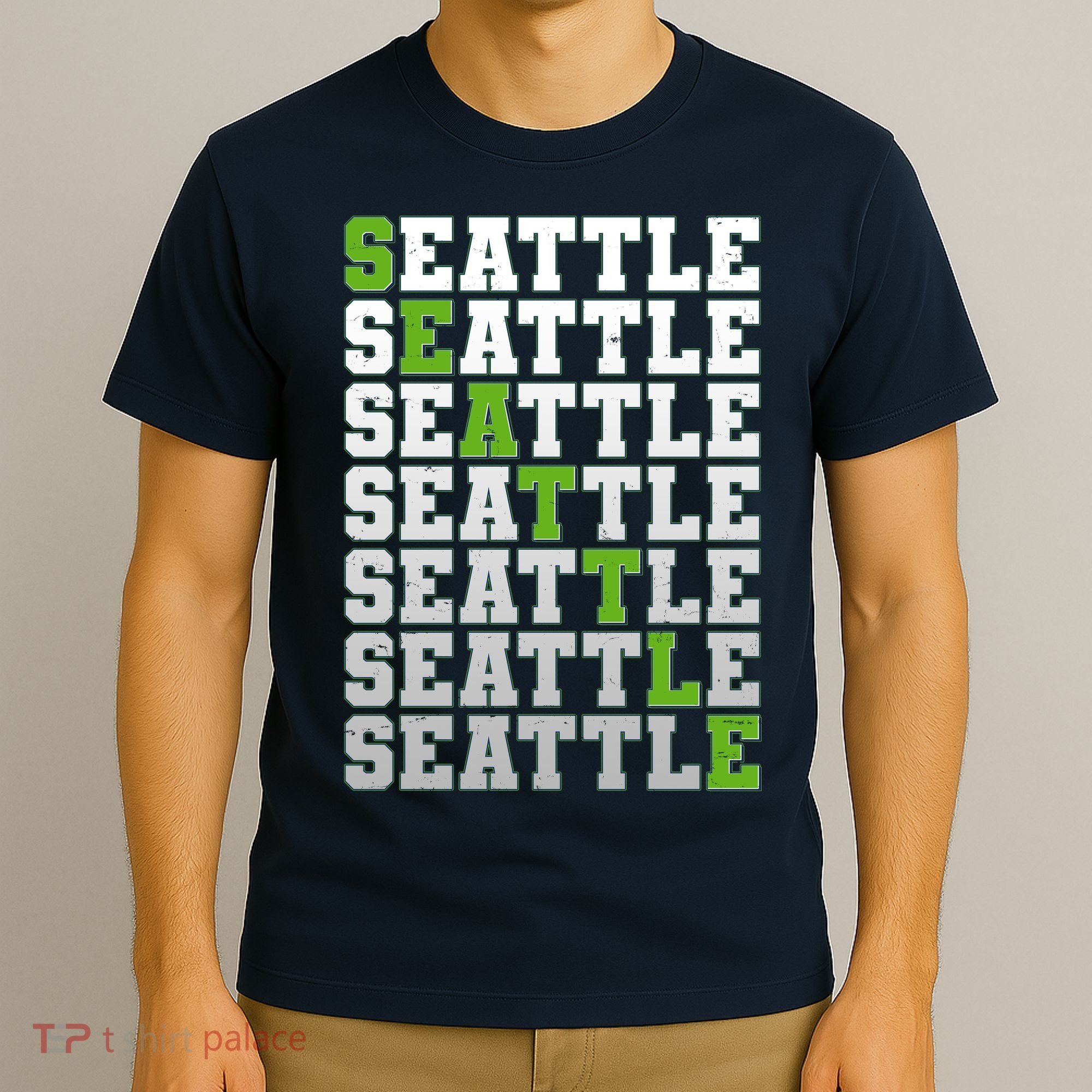 Vintage Retro Seattle Football T-Shirt