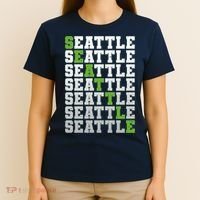 Vintage Retro Seattle Football T-Shirt thumb 4