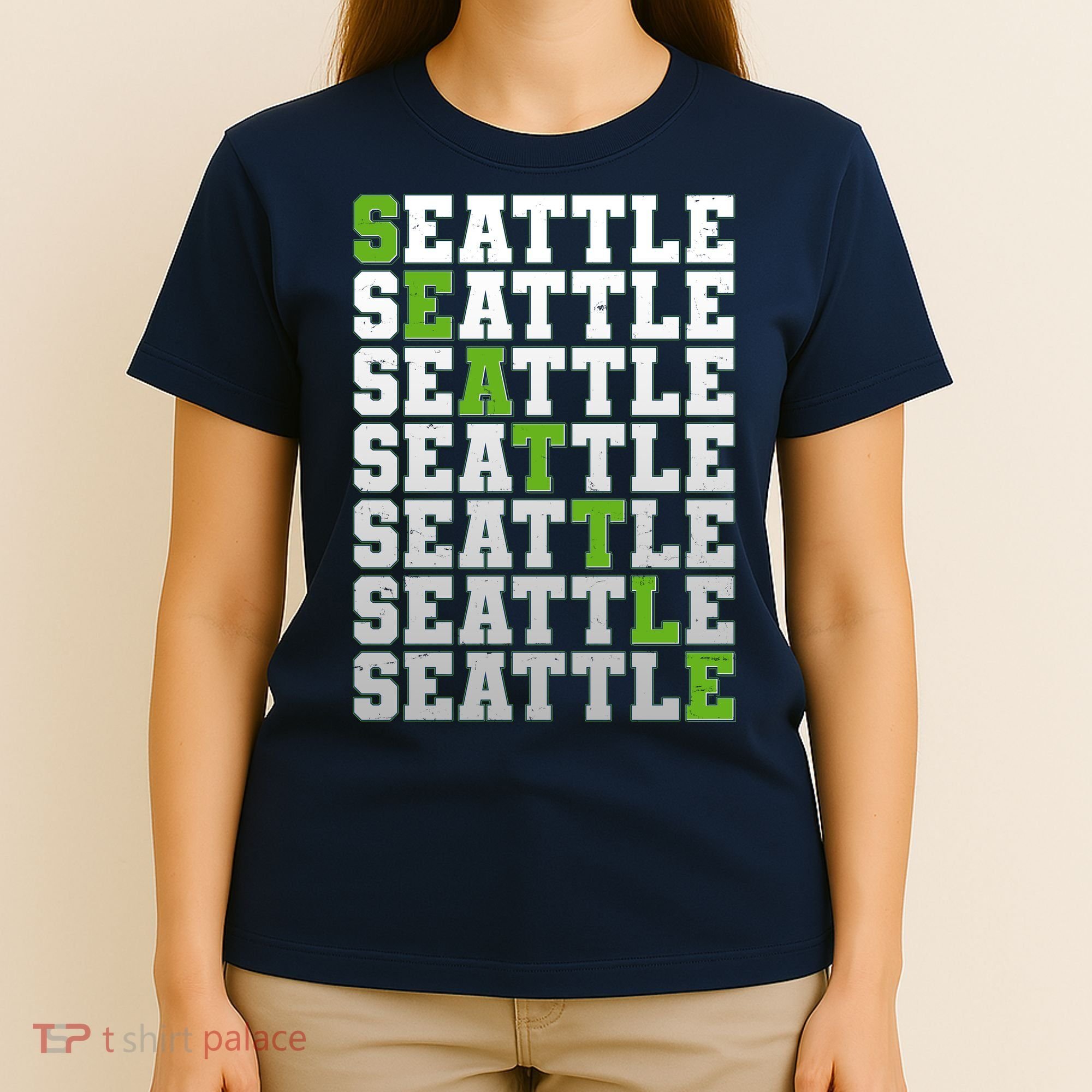 Vintage Retro Seattle Football T-Shirt