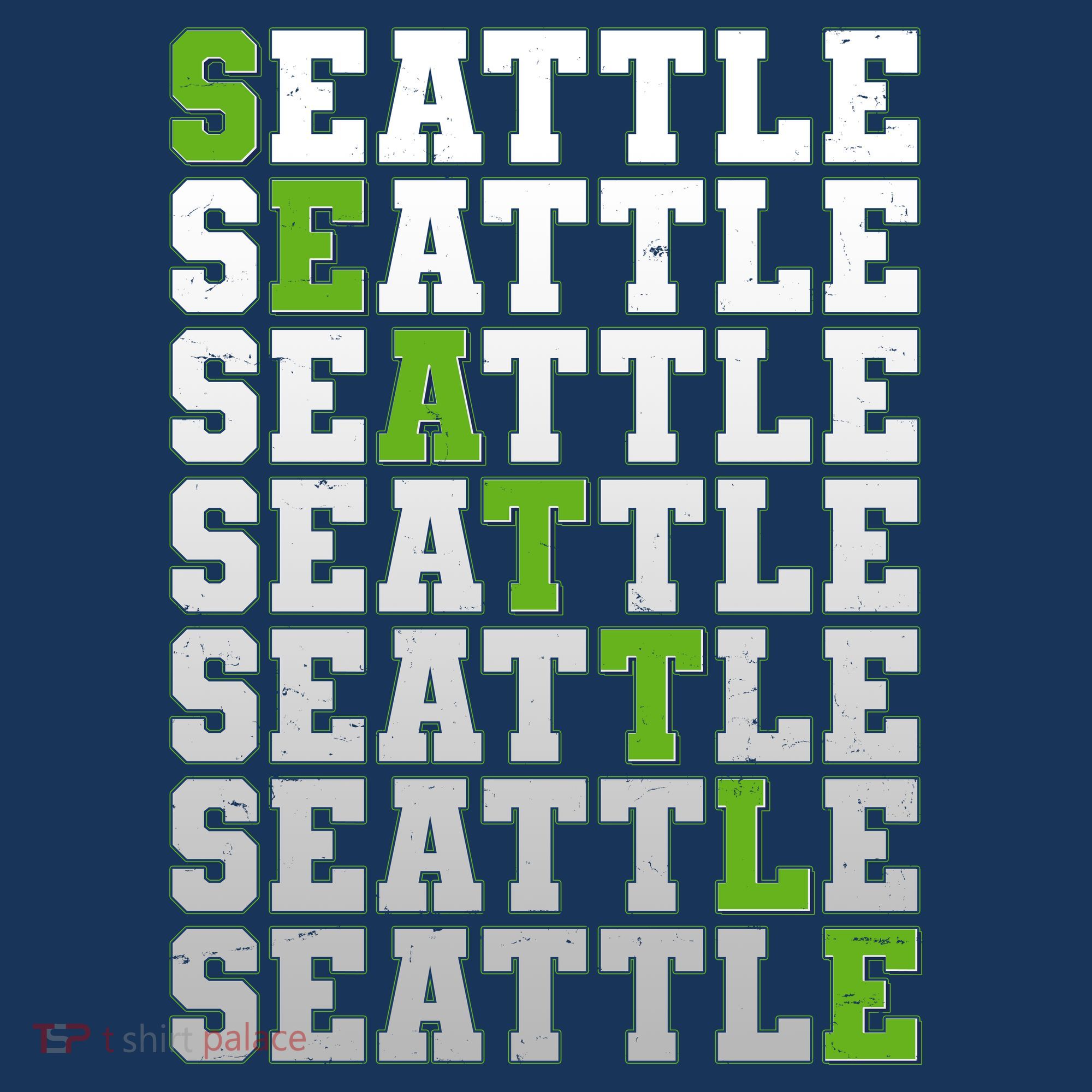 Vintage Retro Seattle Football T-Shirt