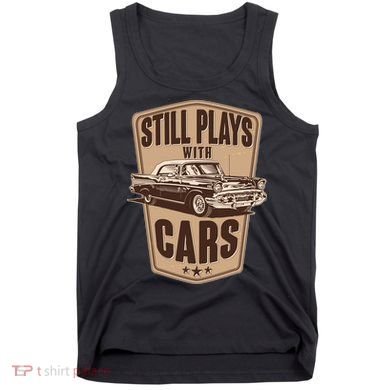Vintage Retro Still Plays With Cars Tank Top