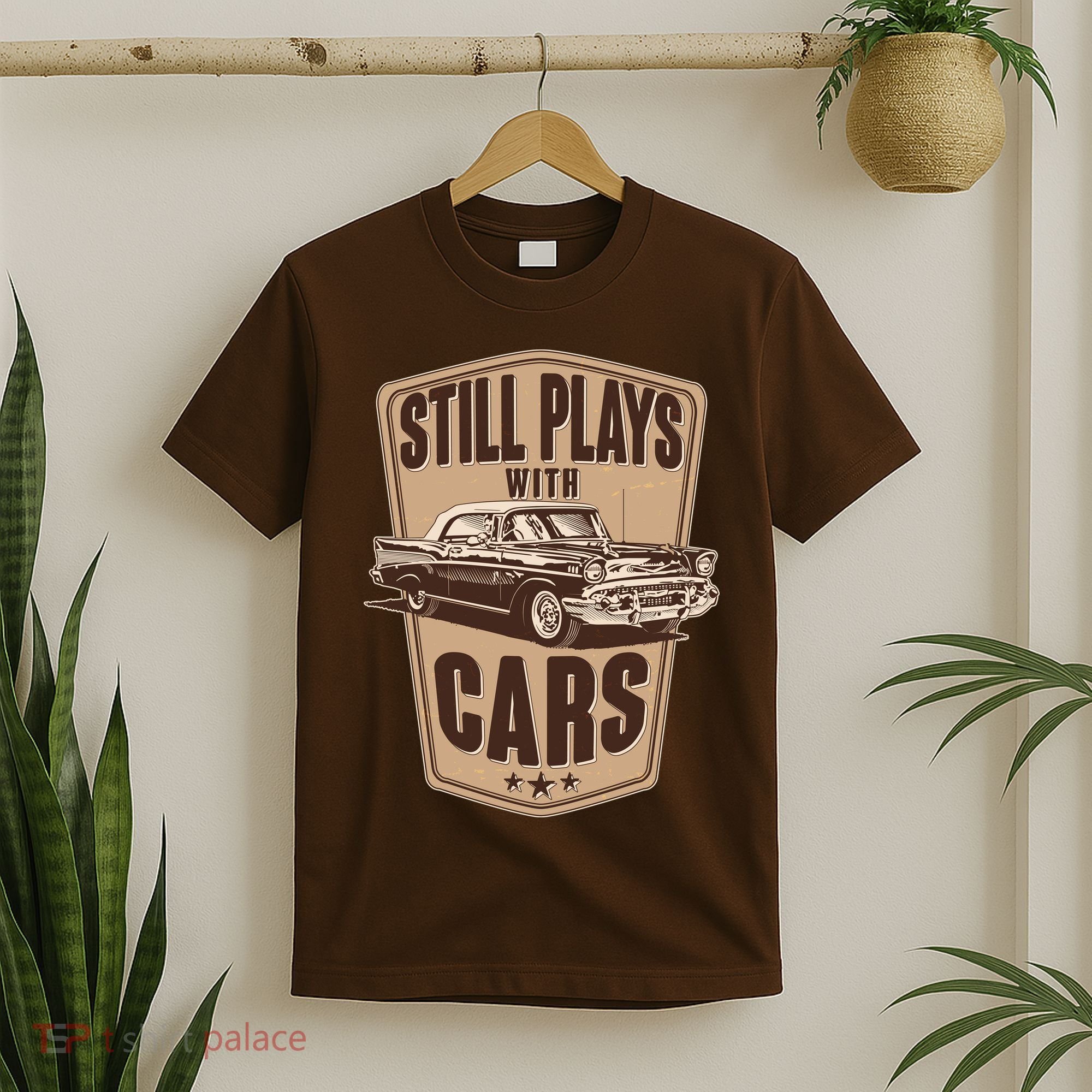 Vintage Retro Still Plays With Cars T-Shirt
