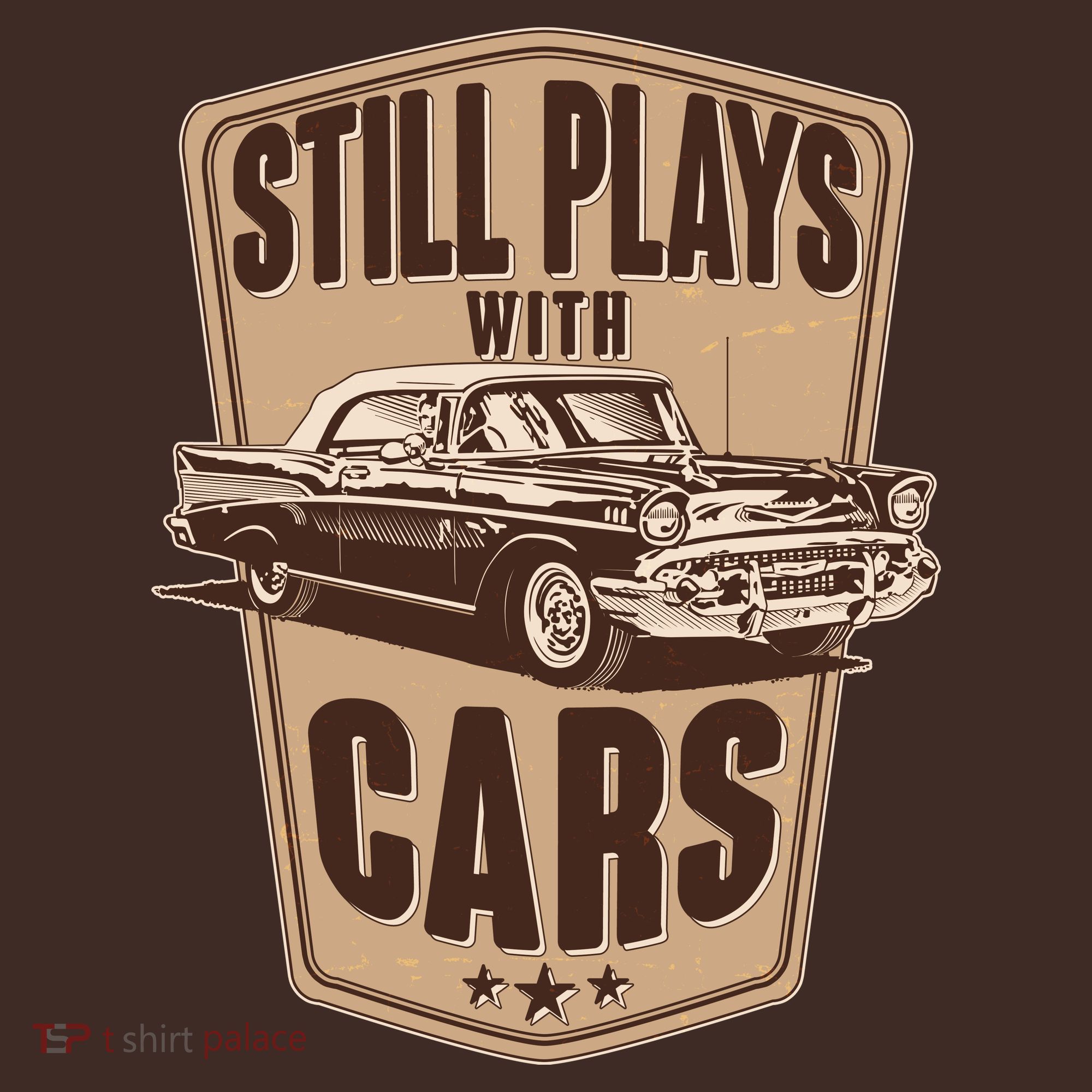 Vintage Retro Still Plays With Cars T-Shirt