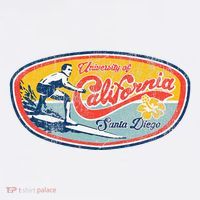 Vintage Retro Surf Style Ucsd T-Shirt thumb 7