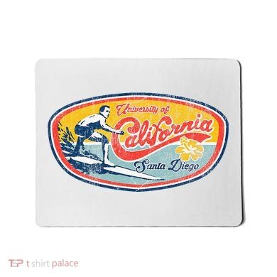 Vintage Retro Surf Style Ucsd Mousepad