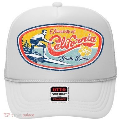 Vintage Retro Surf Style Ucsd Hat