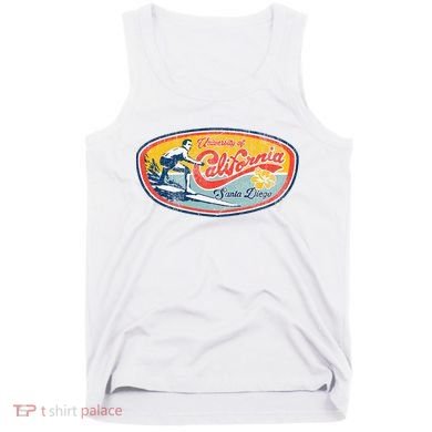 Vintage Retro Surf Style Ucsd Tank Top