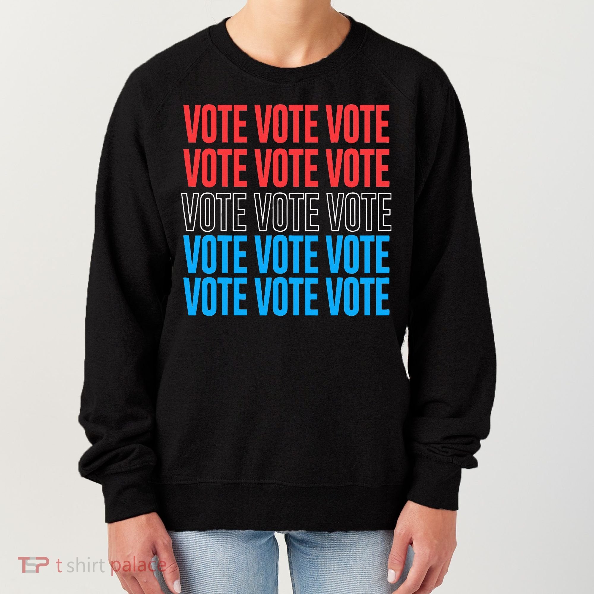 Vote Retro Style Vote 2024 Election Women's Sweatshirt