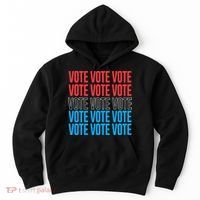 Vote Retro Style Vote 2024 Election Hoodie thumb 0