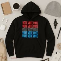 Vote Retro Style Vote 2024 Election Hoodie thumb 3