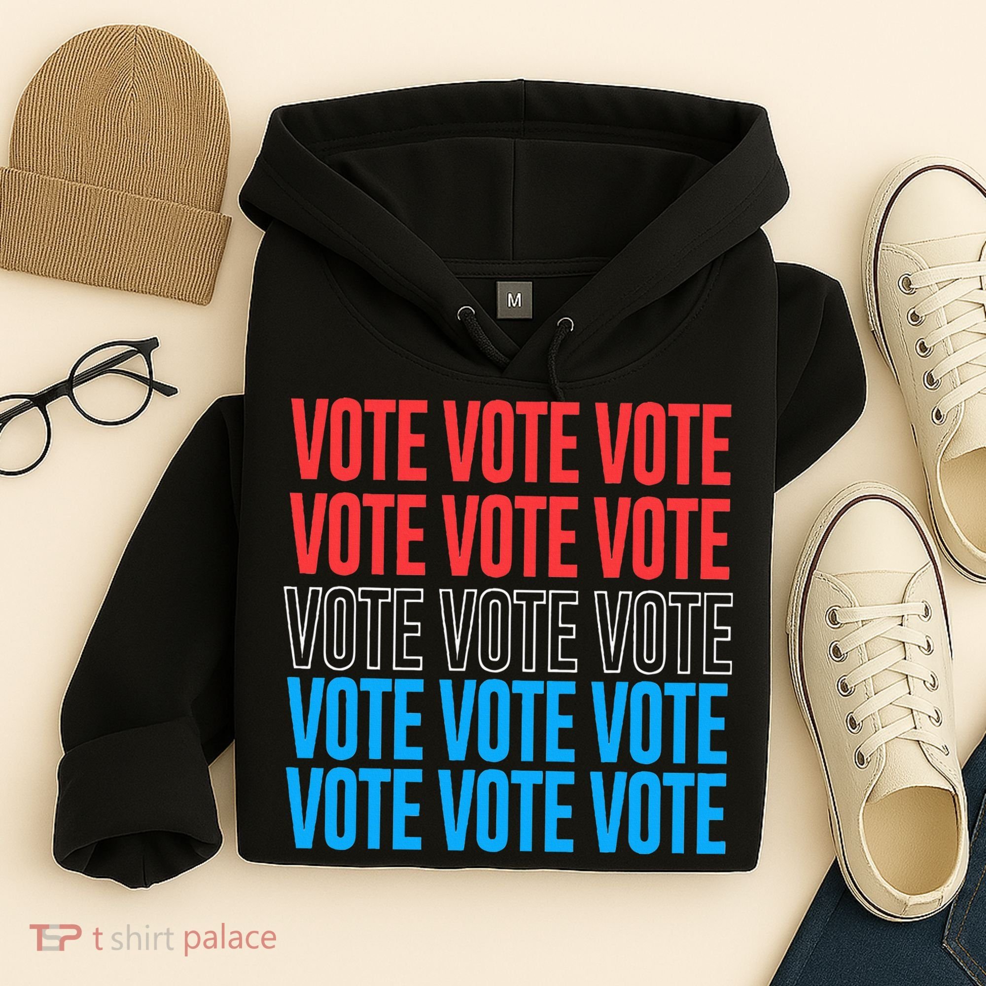 Vote Retro Style Vote 2024 Election Hoodie