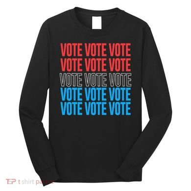 Vote Retro Style Vote 2024 Election Long Sleeve Shirt