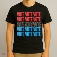 Vote Retro Style Vote 2024 Election T-Shirt thumb 3