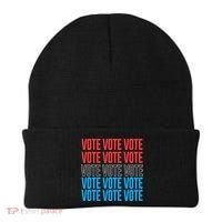 Vote Retro Style Vote 2024 Election Beanie thumb 0