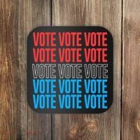 Vote Retro Style Vote 2024 Election Coaster thumb 0