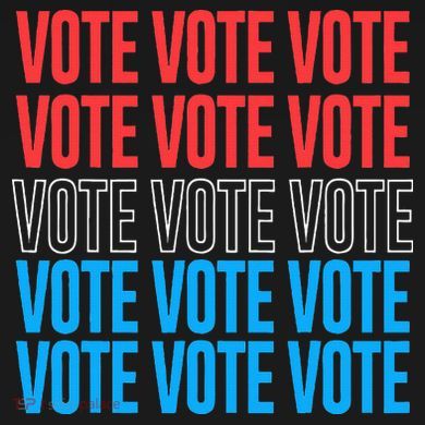 Vote Retro Style Vote 2024 Election Ornament