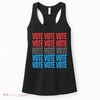 Vote Retro Style Vote 2024 Election Women's Tank Top thumb 0