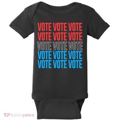 Vote Retro Style Vote 2024 Election Baby Bodysuit