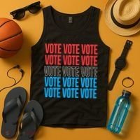 Vote Retro Style Vote 2024 Election Tank Top thumb 4