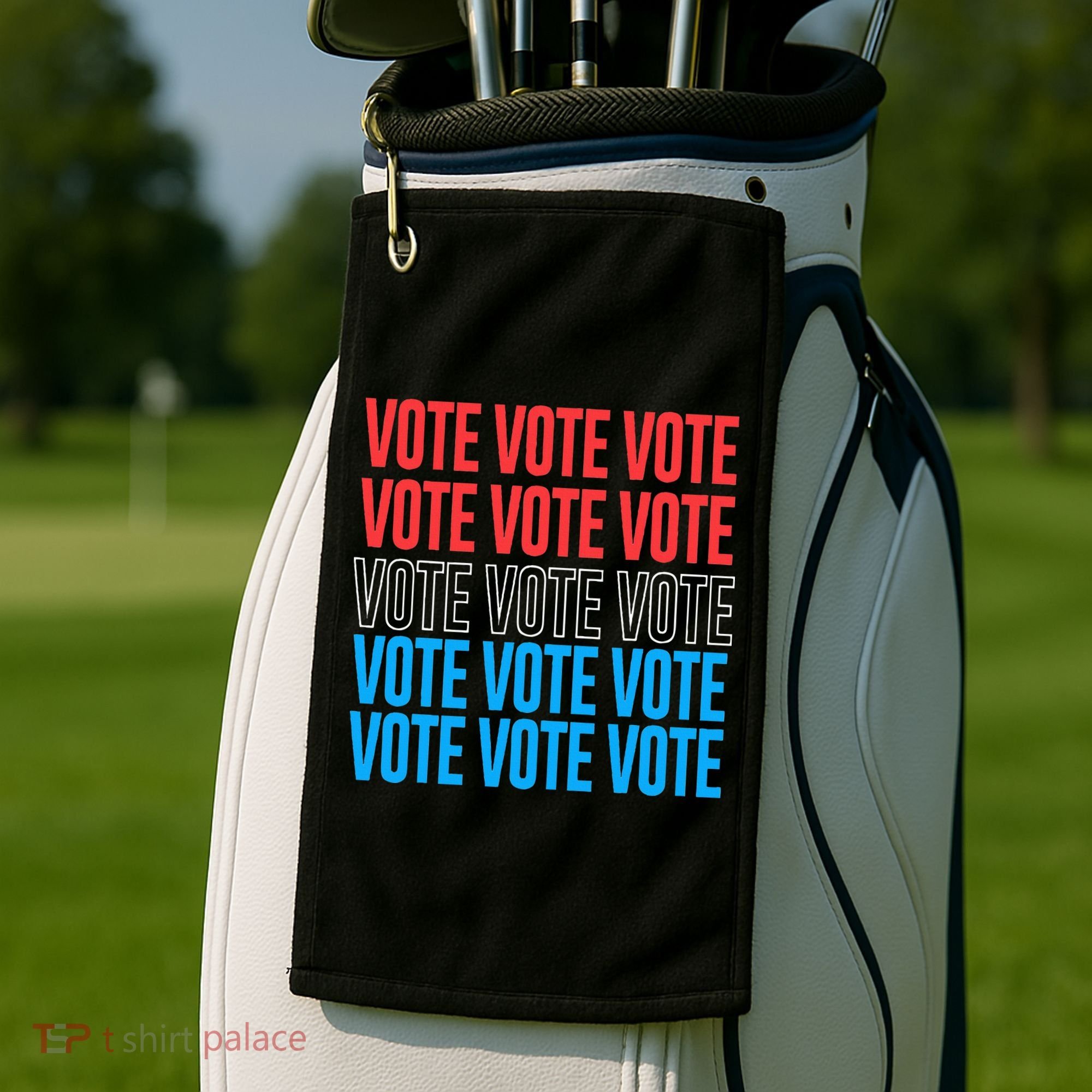 Vote Retro Style Vote 2024 Election Golf Towel