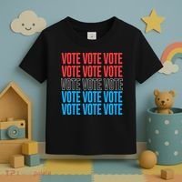 Vote Retro Style Vote 2024 Election Toddler T-Shirt thumb 3