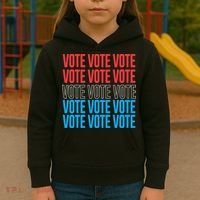Vote Retro Style Vote 2024 Election Kids Hoodie thumb 3