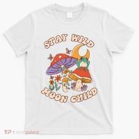 Vintage Retro Stay Wild Moon Child Frog Mushroom Hippie T-Shirt thumb 0