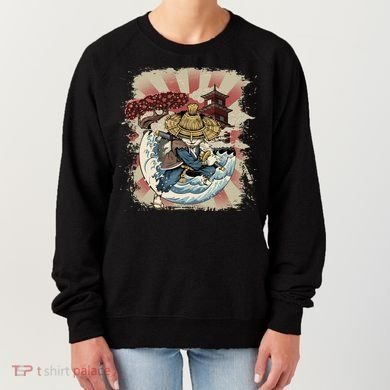 Vintage Retro Samurai Cat Neko Women's Sweatshirt