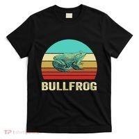 Vintage Retro Style Sunset Bullfrog T-Shirt thumb 0
