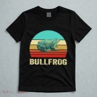 Vintage Retro Style Sunset Bullfrog T-Shirt thumb 5