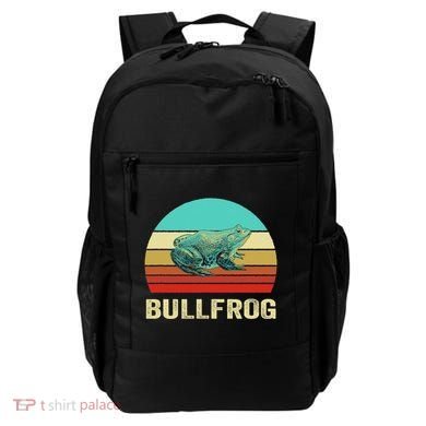 Vintage Retro Style Sunset Bullfrog Backpack
