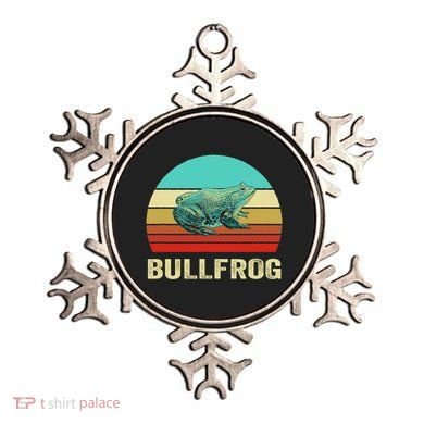 Vintage Retro Style Sunset Bullfrog Ornament