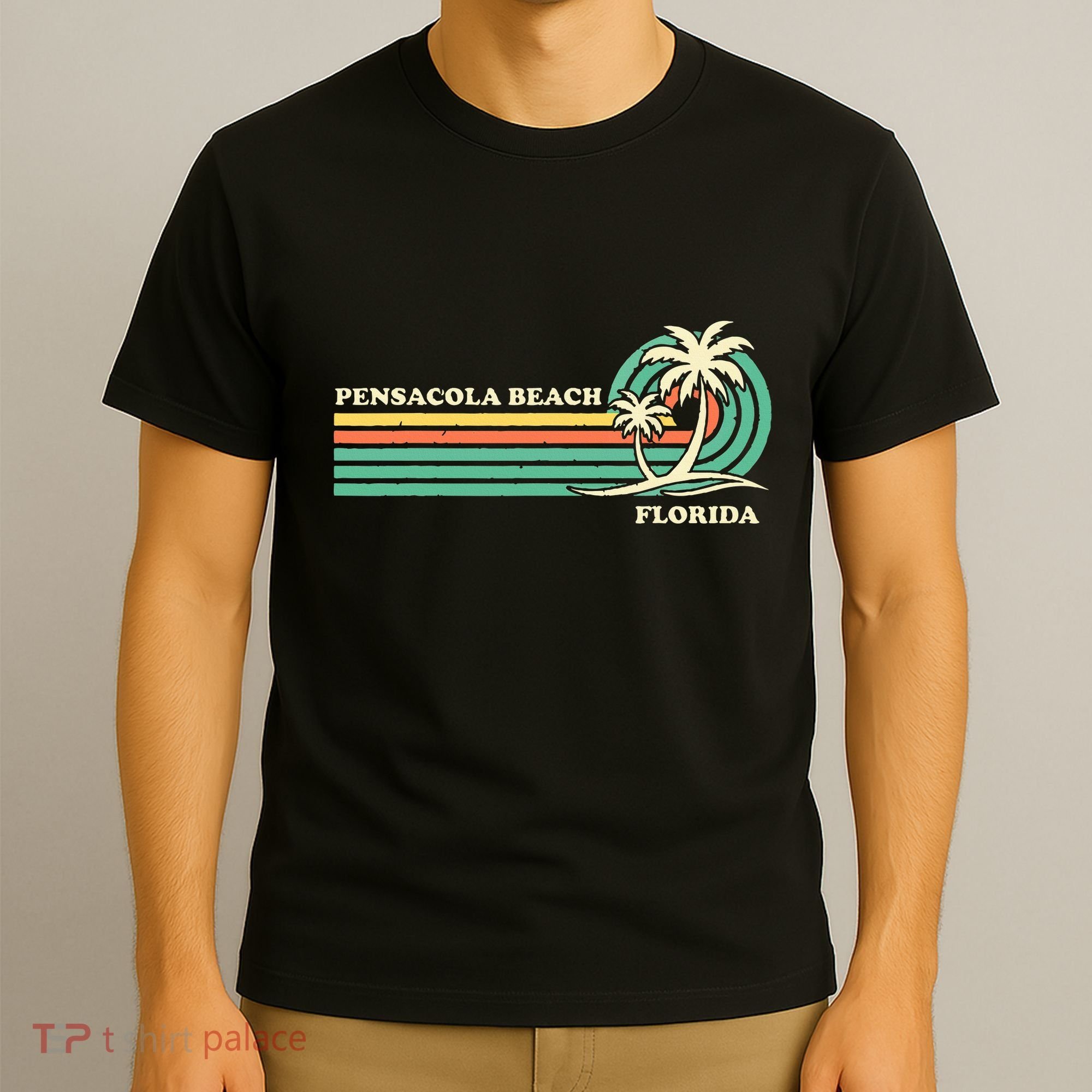 Vintage Retro Summer Vacation Florida Pensacola Beach T-Shirt