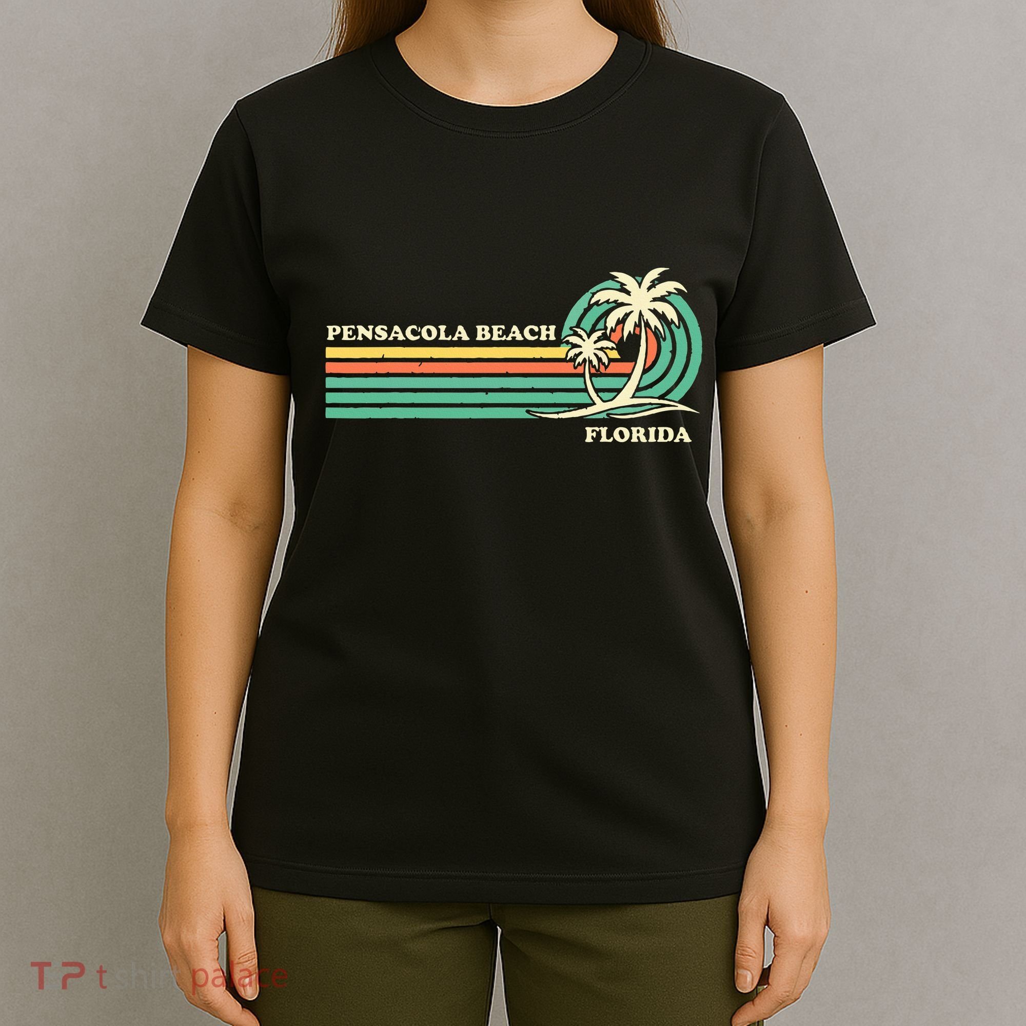 Vintage Retro Summer Vacation Florida Pensacola Beach T-Shirt