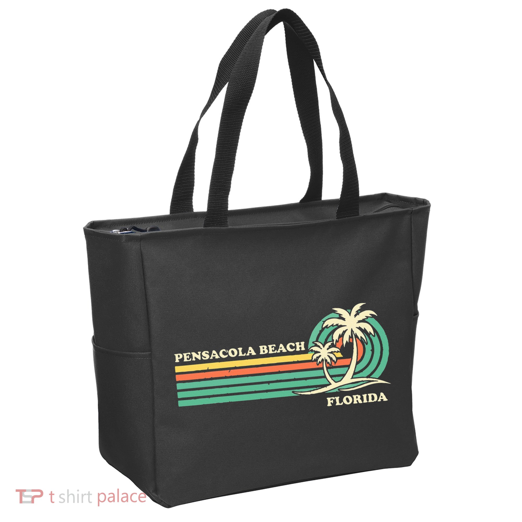 Vintage Retro Summer Vacation Florida Pensacola Beach Tote Bag