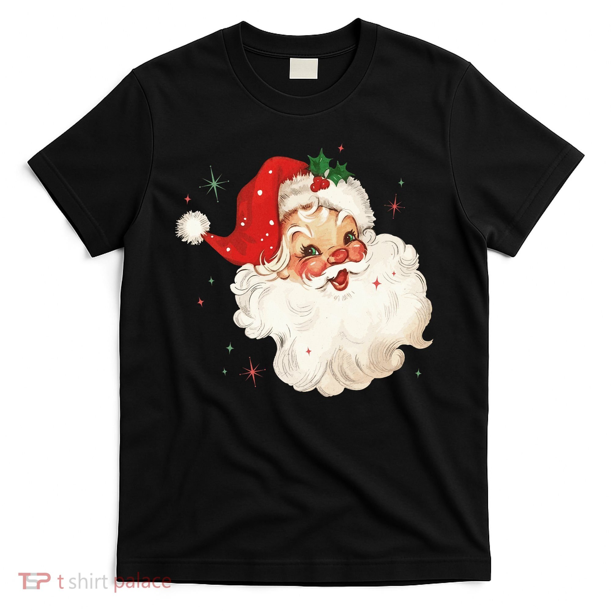 Vintage Retro Santa Christmas T-Shirt