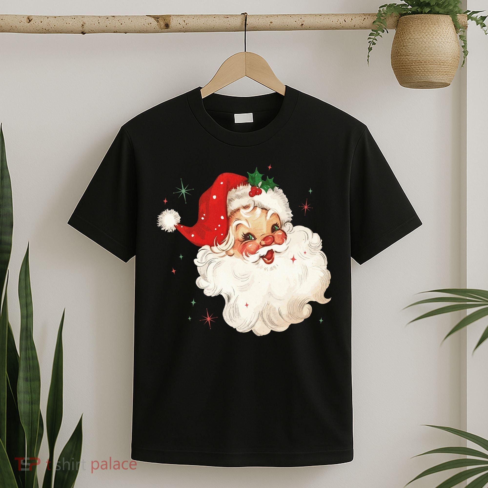 Vintage Retro Santa Christmas T-Shirt