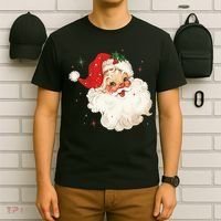 Vintage Retro Santa Christmas T-Shirt thumb 6