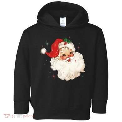 Vintage Retro Santa Christmas Toddler Hoodie