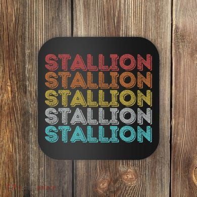 Vintage Retro Stallion Coaster
