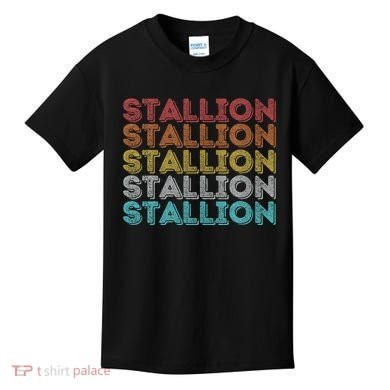 Vintage Retro Stallion Kids T-Shirt