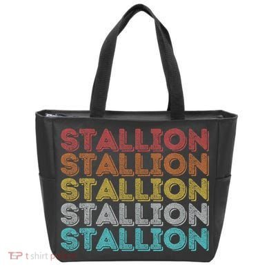 Vintage Retro Stallion Tote Bag