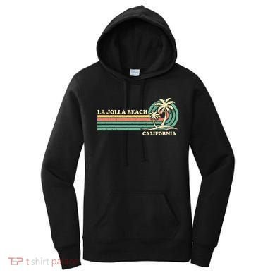 Vintage Retro Summer Vacation California La Jolla Beach Women's Hoodie